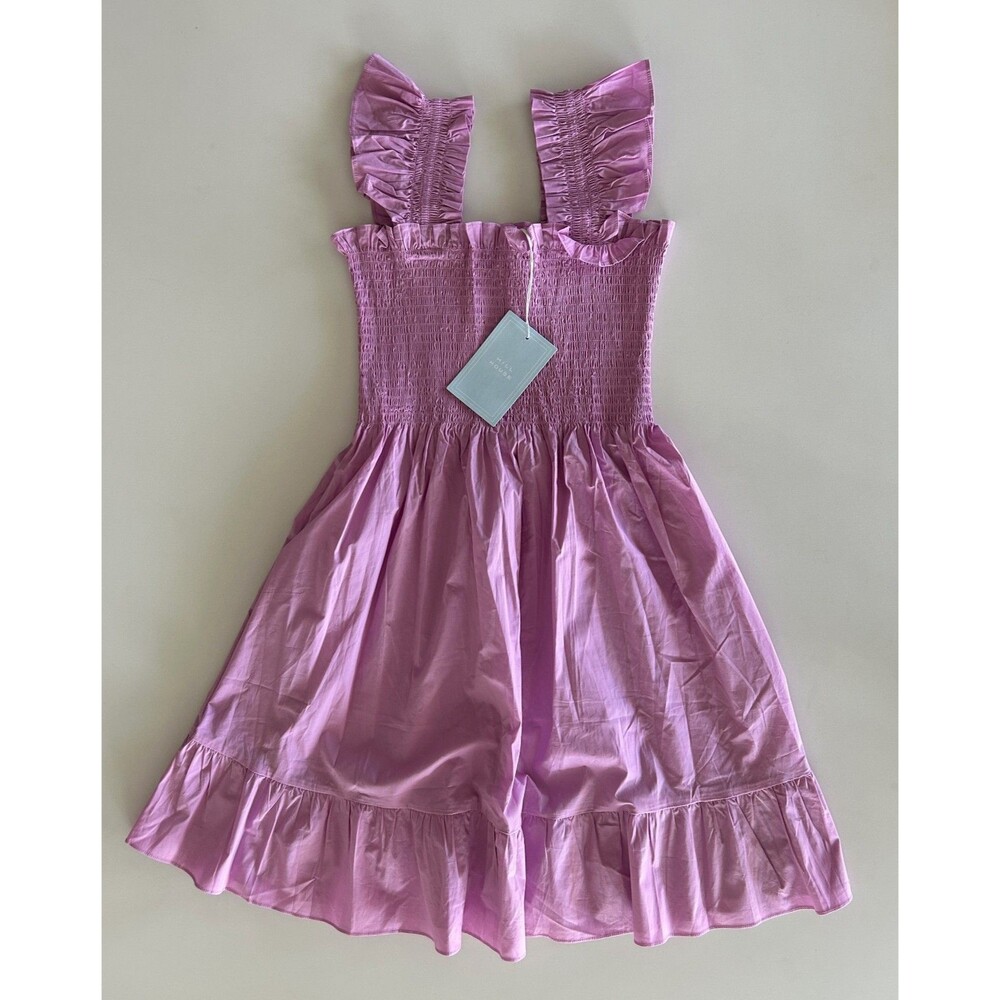 Hill House Elizabeth Dress Lilac Sky Ruffle Sleeves – Size XS